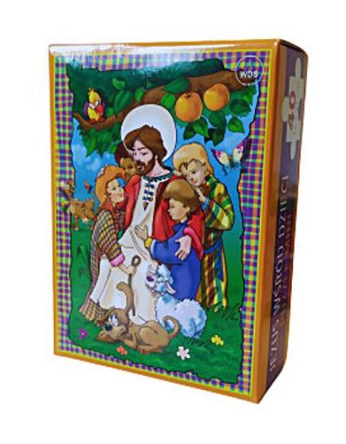 Puzzle Jezus wśród dzieci w pudełku (15 x 21) sklep wydawnictwo Diecezjalne Sandomierz