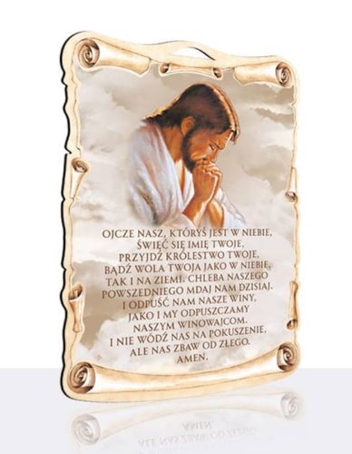 Obrazek z modlitwą Ojcze nasz ... ODC020 sklep chrześcijański - produkty sakralne święte obrazki