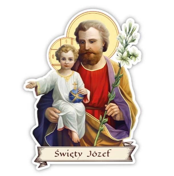 Naklejka św. Józef ACHNM15 księgarnia chrześcijańska