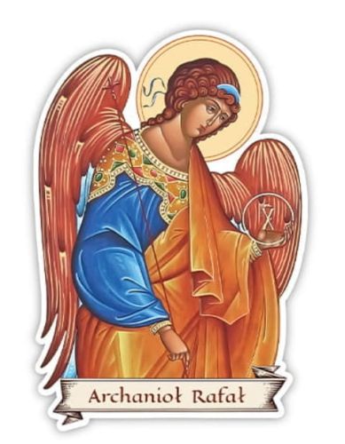 Naklejka święty Rafała Archanioł ACHNM04 sklep chrześcijański