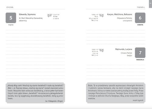 Kalendarz z Aniołami 2024 - praktyczny i pomocny terminarz z refleksjami