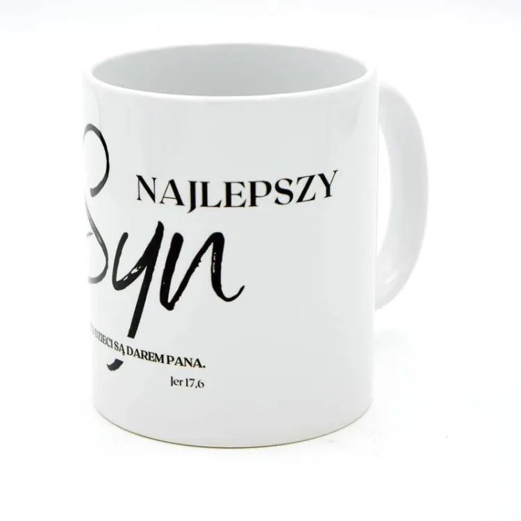 Kubek "Najlepszy SYN" - "Oto dzieci są darem Pana" (Jer 17,6)
