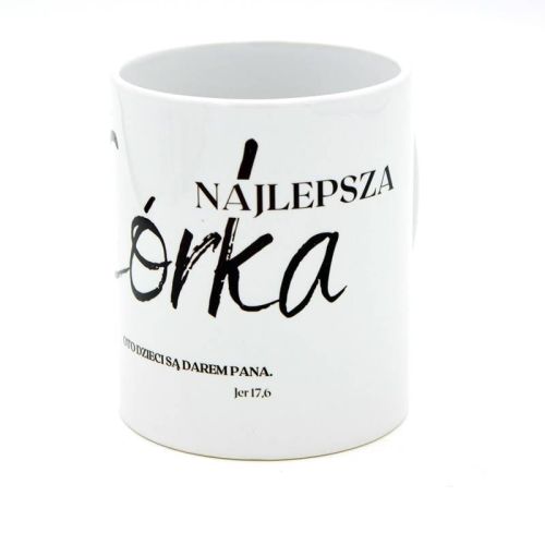 Kubeczek "Najlepsza córka" - Oto dzieci są darem Pana (Ps 127,3 )   sklep chrześcijański