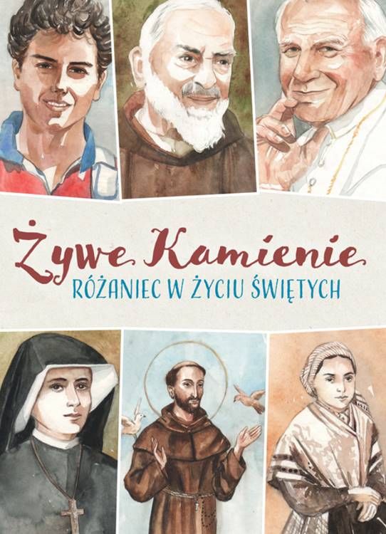 Żywe Kamienie. Różaniec w życiu świętych. Sprawdziany na różaniec - książeczka z naklejkami