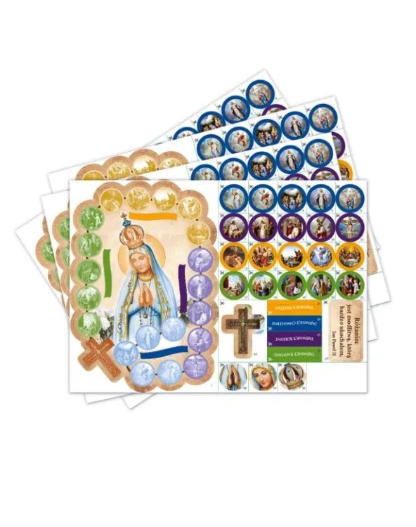 Kontrolki na nabożeństwa różańcowe 2023 MB Fatimska dla 25 dzieci sklep pomoce katechetyczne