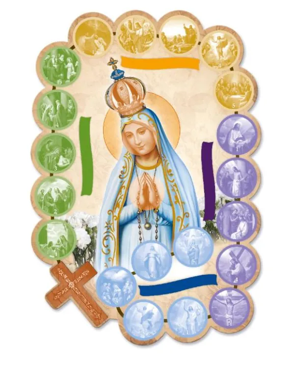 Kontrolki na nabożeństwa różańcowe 2023 MB Fatimska dla 25 dzieci sklep pomoce katechetyczne