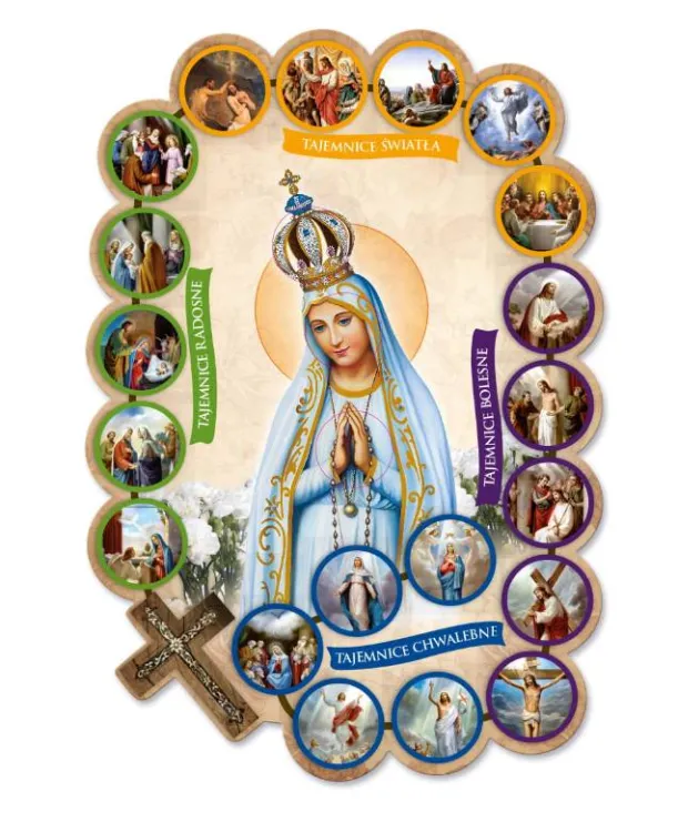 Kontrolki na nabożeństwa różańcowe 2023 MB Fatimska dla 25 dzieci sklep pomoce katechetyczne