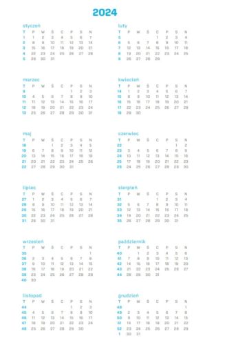 Terminarz - rok 2024 na pełnej petardzie z ks. Janem Kaczkowskim - wydawnictwo WAM