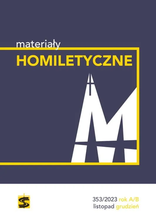 Materiały Homiletyczne 353/2023 rok A/B listopad-grudzień księgarnia chrześcijańska