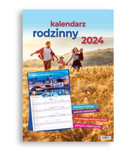 Kalendarz RODZINNY na ścianę na 2024 Edycja Świętego Pawła