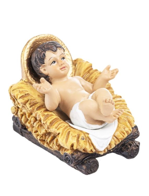 Dzieciątko Jezus w żłóbku - figurka 6 cm JS02766A księgarnia chrześcijańska