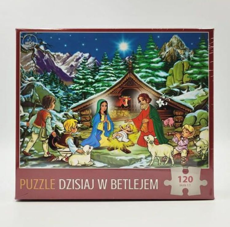 Świąteczne puzzle do układania DZISIAJ W BETLEJEM 120 elementów WDS