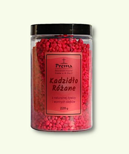 Sklep z kadzidłami do kościoła i do domu: Kadzidło żywiczne RÓŻANE 220g