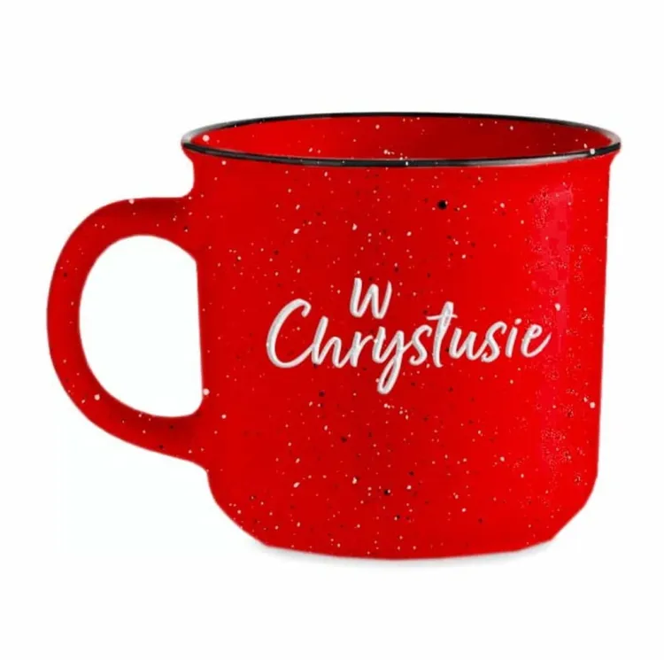 Kubek vintage o dużej pojemności "Wszystko mogę w Tym, który mnie umacnia - w Chrystusie"