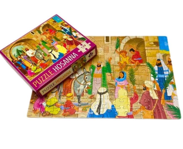 Puzzle Hosanna - wjazd Pana Jezusa do Jerozolimy 120 elementów WDS księgarnia chrześcijańska