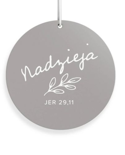 Zawieszka zapachowa do auta LAWENDA "Ja wiem jakie mam myśli o was – mówi Pan ..."