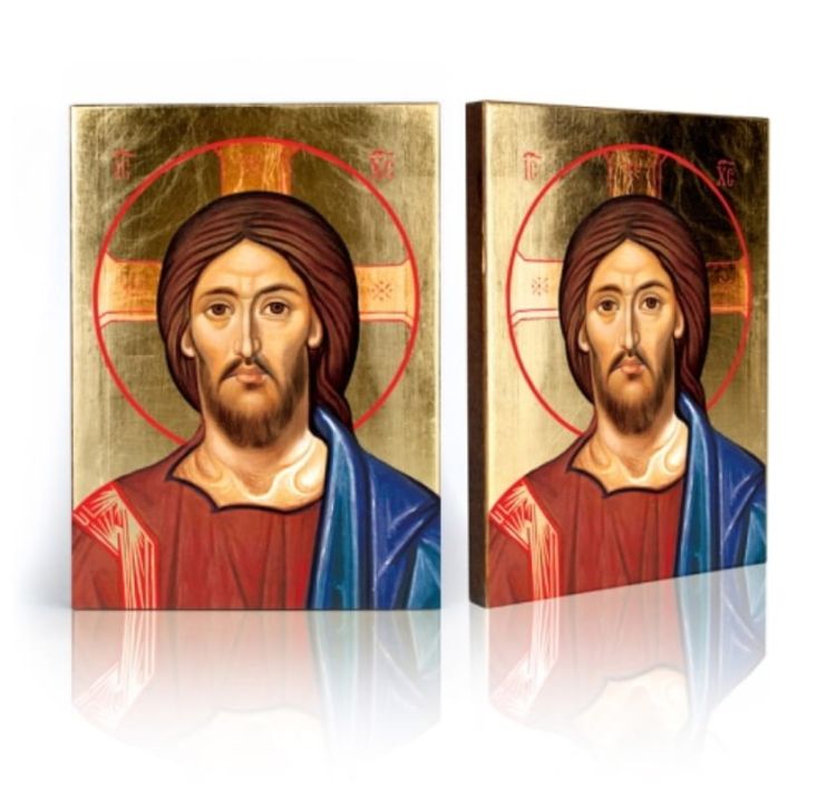 Jezus Chrystus ikona złocona
