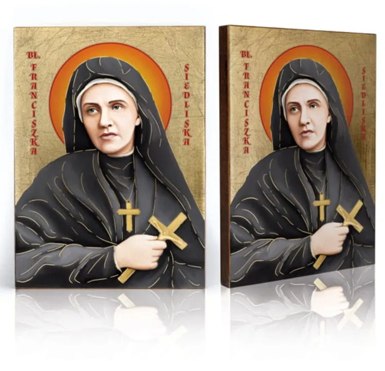 Błogosławiona Franciszka Siedliska - ikona złocona księgarnia chrześcijańska ikony religijne
