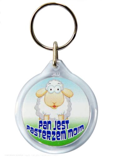 Sklep chrześcijański artykuły religijne - Pan jest moim Pasterzem, nie brak mi niczego - chrześcijański brelok do kluczy