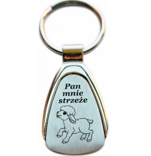 Breloczek metalowy z tekstem religijnym nr. 1 e-religijne.pl