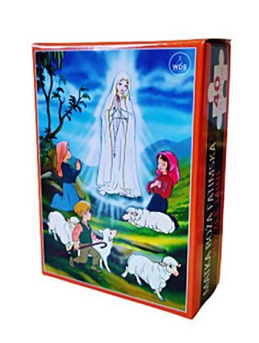 Puzzle Matka Boża Fatimska w pudełku (15 x 21) - 40 elementów
