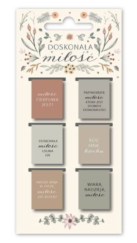 Chrześcijańskie zakładki magnetyczne Doskonała MIŁOŚĆ (6 sztuk) księgarnia chrześcijańska