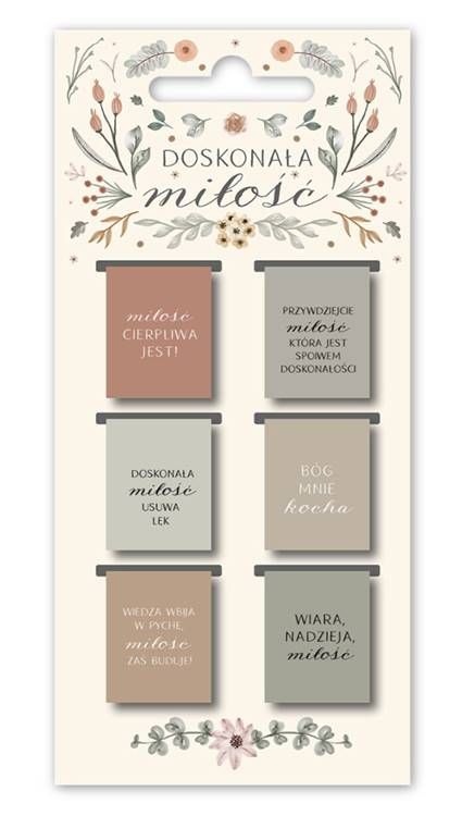 Chrześcijańskie zakładki magnetyczne Doskonała MIŁOŚĆ (6 sztuk) księgarnia chrześcijańska