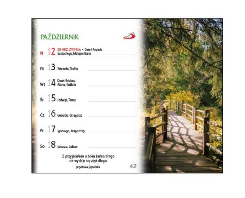 Kalendarz biurkowy 'Czas to miłość' 2025