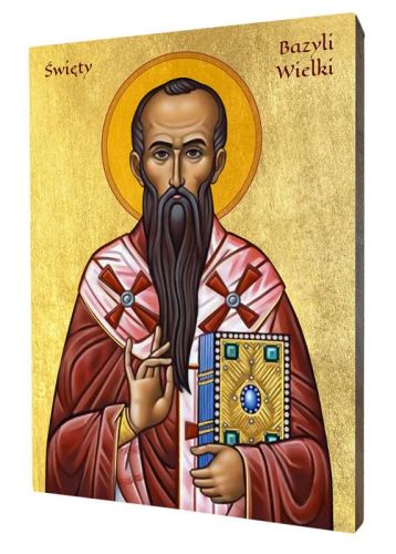 Ikona Świętego Bazylego Wielkiego, patrona teologów
