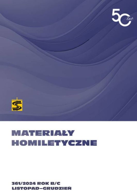 Okładka Materiałów Homiletycznych 361/2024 ROK B/C, wydanie listopad-grudzień, Wydawnictwo św. Stanisława BM Kraków