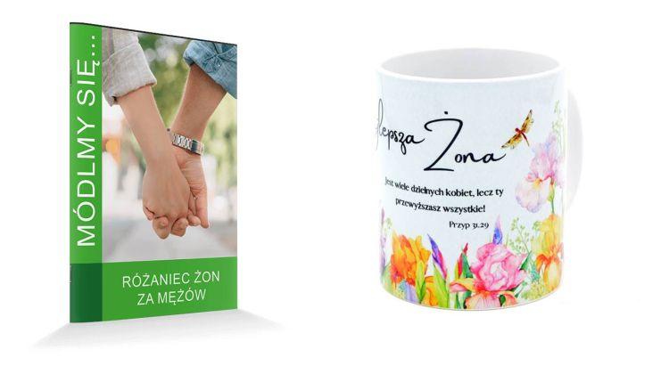 Święta troska żony - pakiet duchowy: kubek + modlitewnik żony za męża