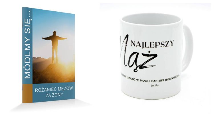 Strażnik Domowego Ogniska - Męski Zestaw Modlitewny: Kubek + modlitewnik mężów za żony