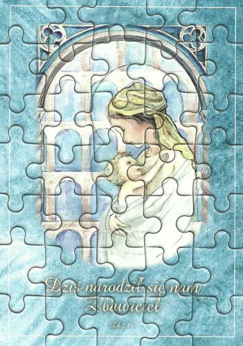 Puzzle religijne dla dzieci - Dziś narodził się nam Zbawiciel e-religijne.pl