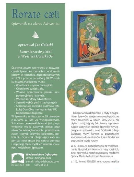 Płyty CD dołączone do Śpiewnika ze śpiewami roratnimi Rorate Caeli z Wydawnictwa Dębogóra