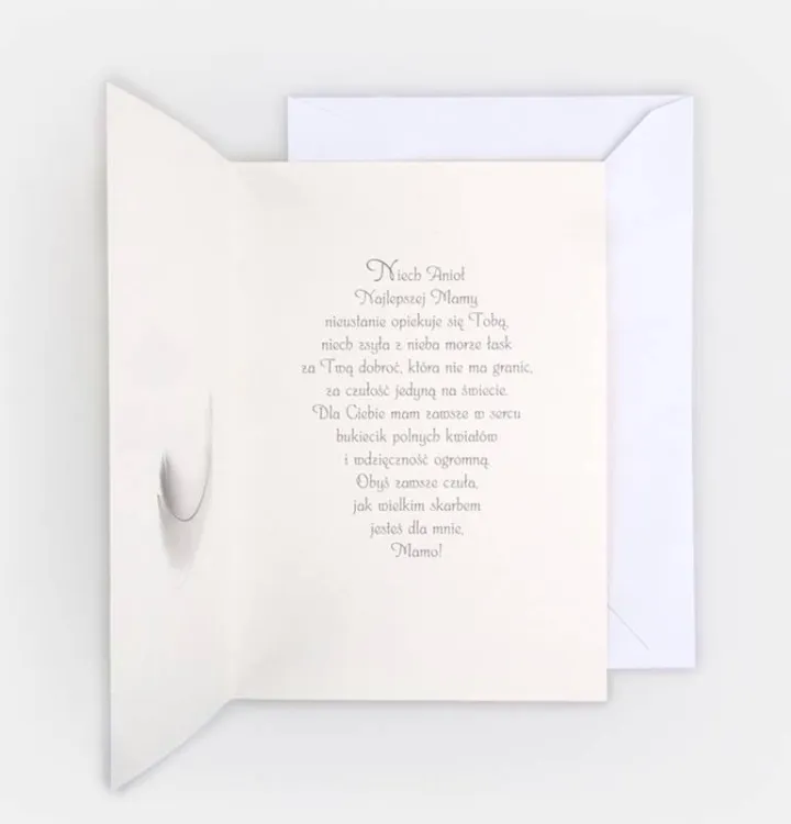 Posyłam Ci Anioła Najlepszej Mamy - karnet upominkowy z kopertą