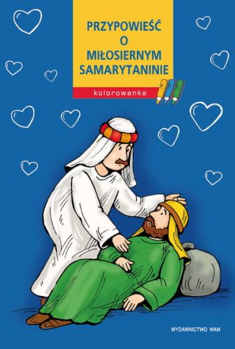 Przypowieść o miłosiernym samarytaninie - kolorowanka religijna e-religijne.pl