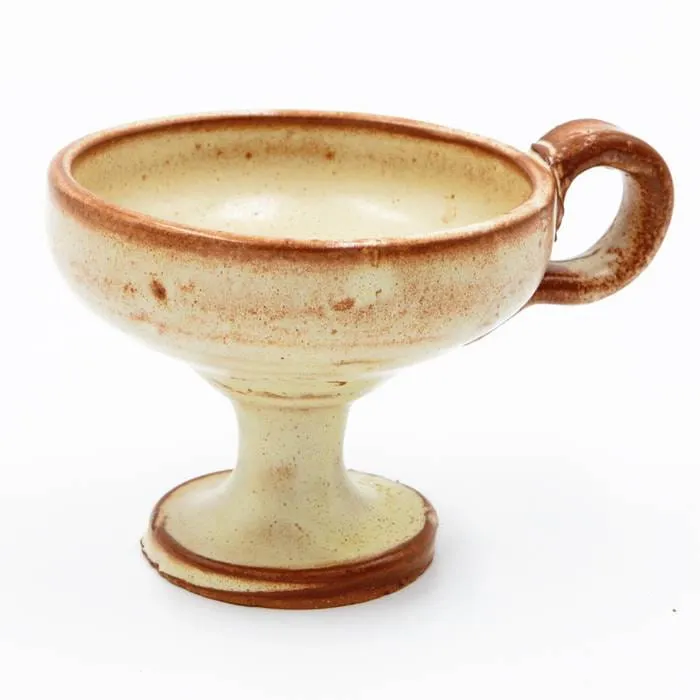 Ceramiczna kadzielniczka domowa - ręcznie glazurowana, inspirowana antykiem | sklep chrześcijański