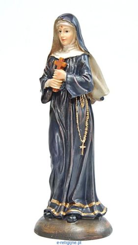 Figurka św. Rity 20 cm – patronka od spraw niemożliwych, wykonana z trwałej masy żywicznej.
