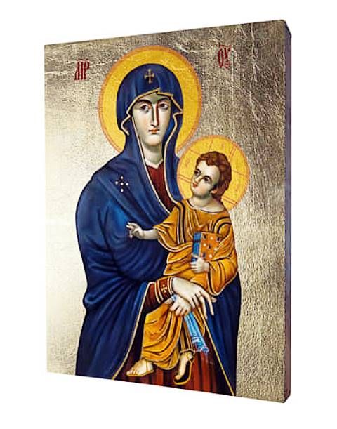 Ikona Matka Boża Śnieżna Salus Populi Romani ręcznie złocona | ikony Maryi sklep