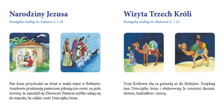 Stajenka betlejemska - karta z gry memory przedstawiająca Świętą Rodzinę, osła i wołu pod gwiazdą betlejemską