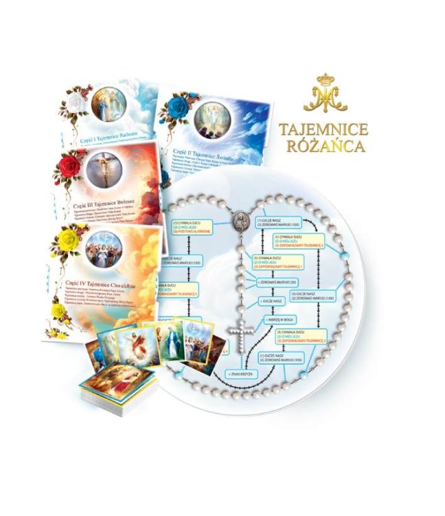 gra-edukacyjna-tajemnice-rozanca-karty-modlitewne-plansza-rozancowa-elementy-zestawu