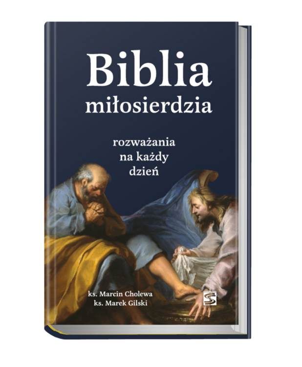 okładka książki Biblia miłosierdzia rozważania na każdy dzień; rozważania biblijne miłosierdzie; codzienna inspiracja duchowa książka