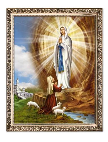 Matka Boża z Lourdes obraz | sklep z dewocjonaliami