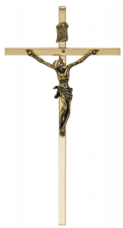 Krzyż metalowy do powieszenia na ścianę, klasyczny krucyfiks z wizerunkiem Jezusa Chrystusa, pamiątka bierzmowania, dekoracja religijna do domu, nad drzwi, prezent dla młodzieży