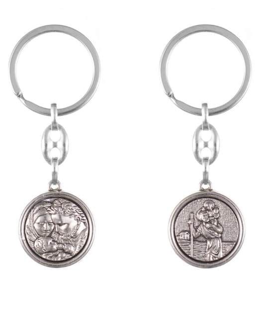 Brelok św. Krzysztof i św. Rodzina pamiątka poświęcenia pojazdów KP052 - dewocjonalia - wszystko dla księży MIVA POLSKA