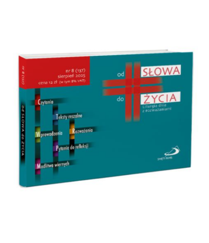Okładka miesięcznika „Od Słowa do Życia” nr 8/2025 – teksty liturgiczne na sierpień, idealne na wakacje | Edycja św. Pawła