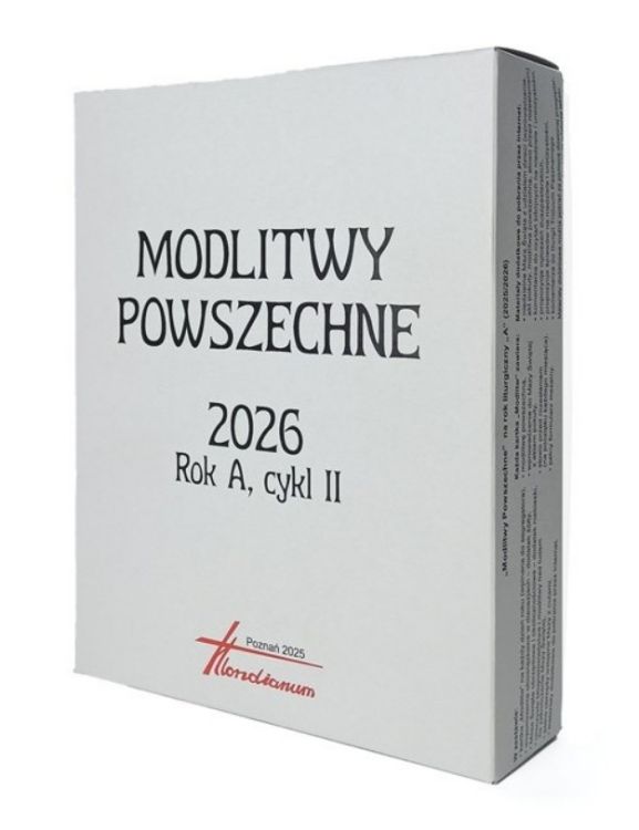 Okładka wkładu Modlitw Powszechnych na rok liturgiczny 2026  wydawnictwa Hlondianum z informacją o cyklu czytań. Hurtownia liturgiczna - najszybsza wysyłka