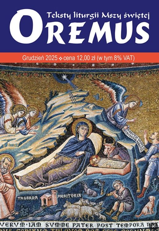 Okładka miesięcznika Oremus Nr 12 (351) 2025 - teksty liturgii na Adwent i Boże Narodzenie | PROMIC wydawnictwo