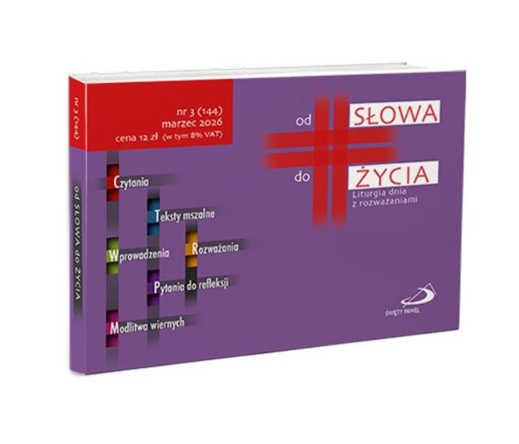 Okładka miesięcznika Od Słowa do Życia nr 3 marzec 2026 w kolorze fioletowym.