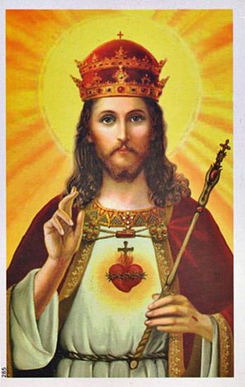 Obrazek z modlitwą do Jezusa naszego Króla i Pana (50 sztuk) 10 x 15 Obrazki, pomoce duszpasterskie sklep księgarnia e-religijne.pl